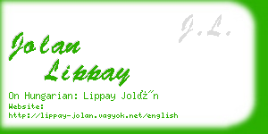 jolan lippay business card